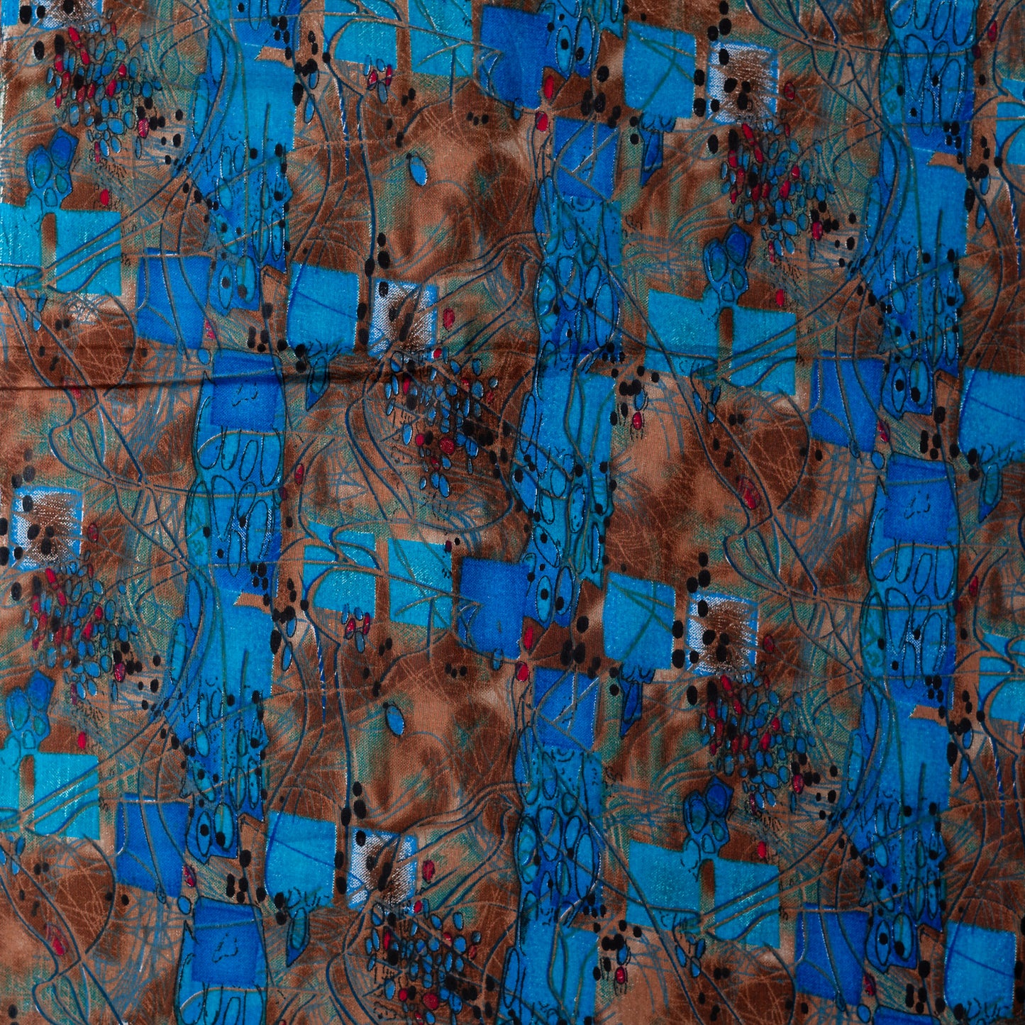 Printed fabric with multi color