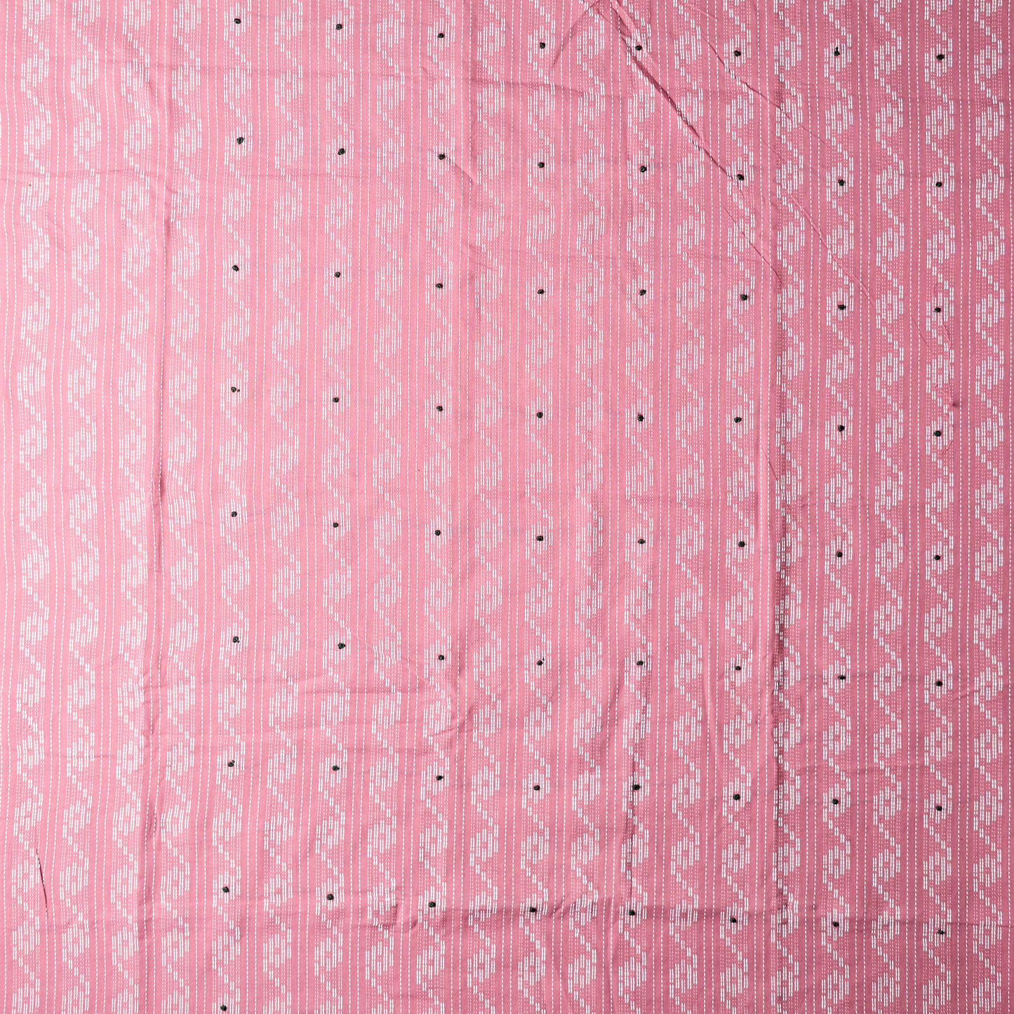 Cotton light wine color top with katha work