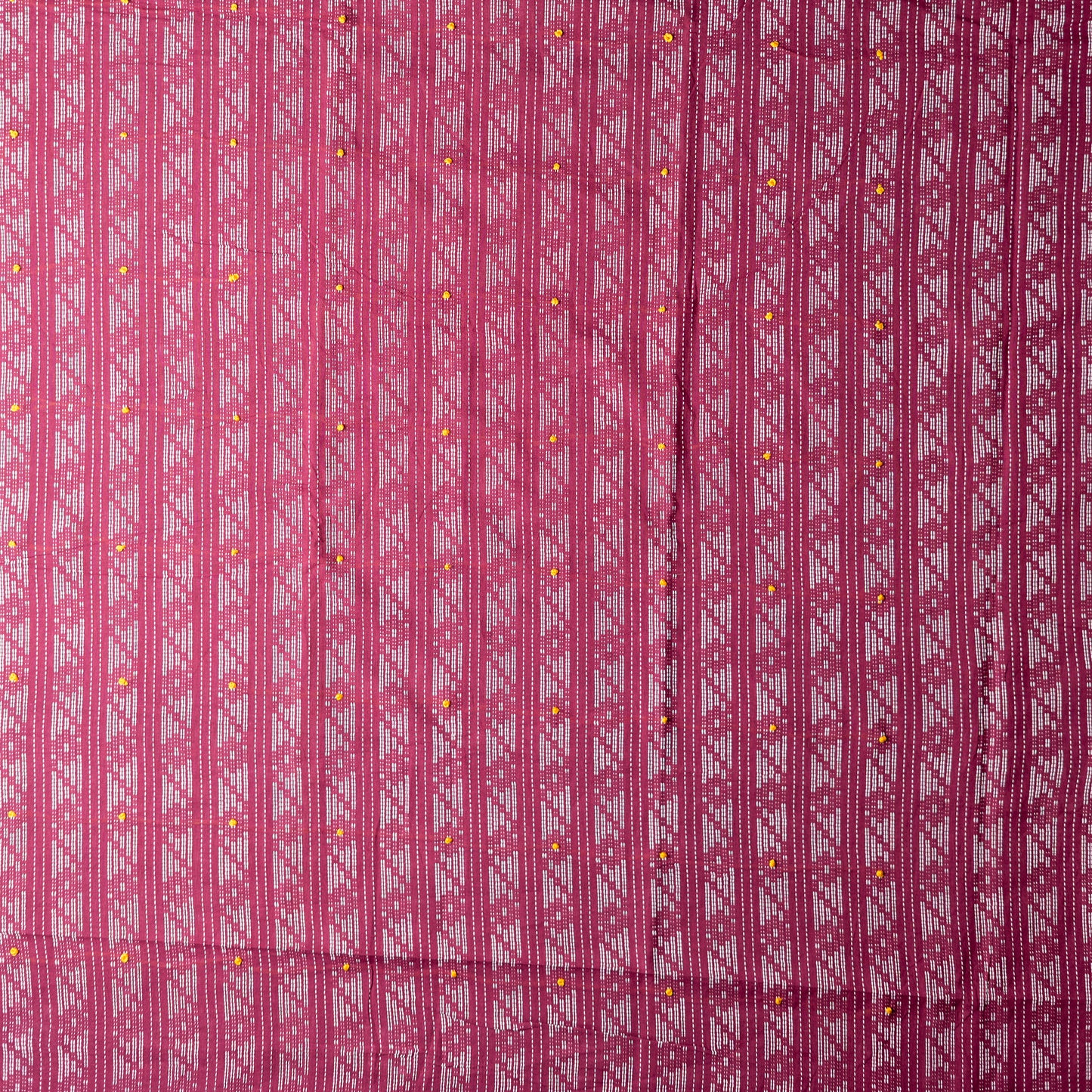 Cotton wine color top with katha work