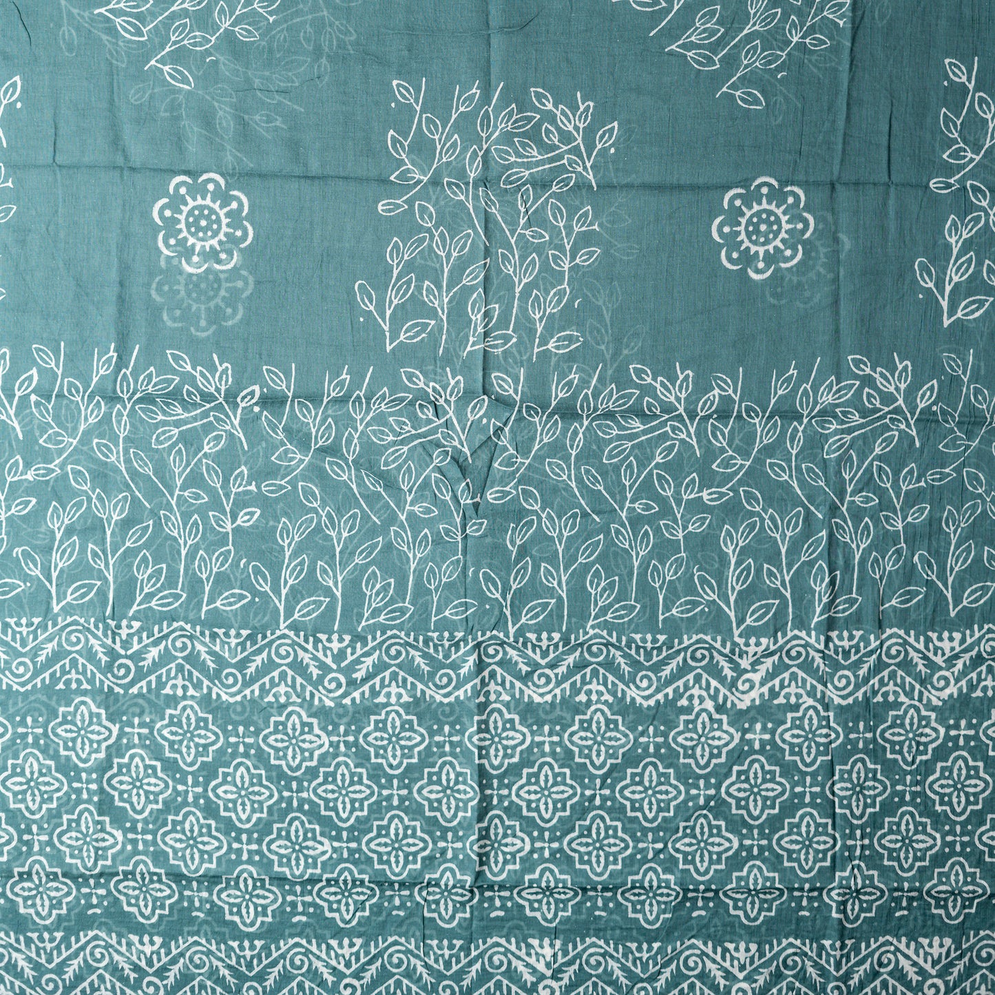 mul cotton dupatta with matching print design.