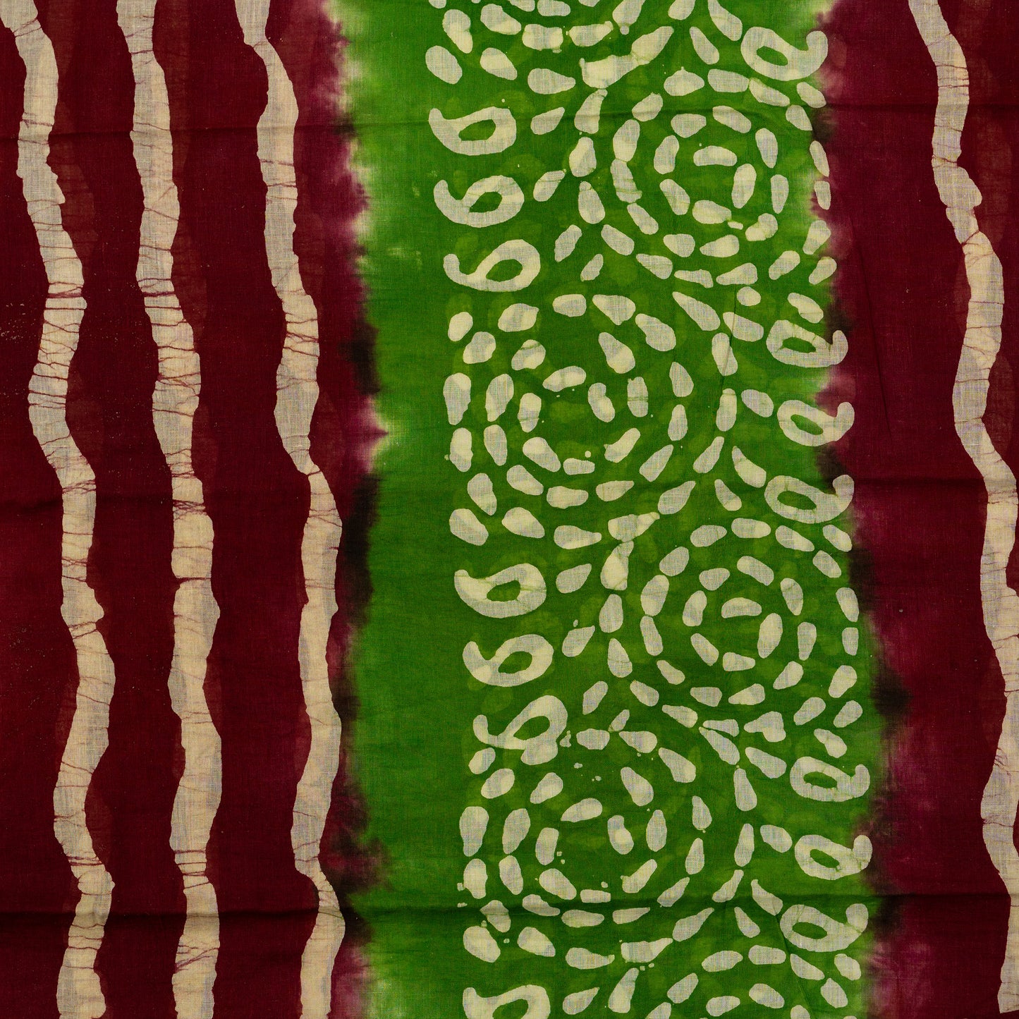 cotton mul dupatta with maroon and green color