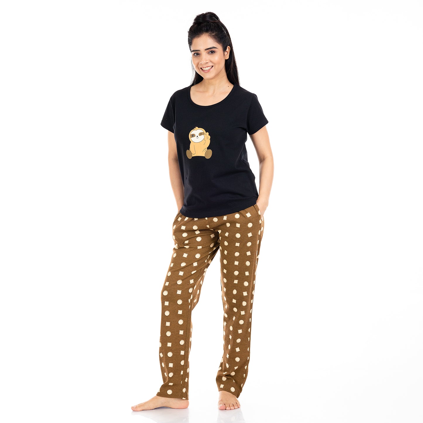 black tshirt for women perfect for jeans, pants or pajamas