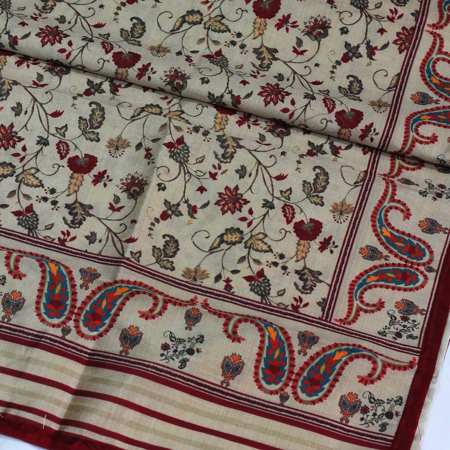 Maroon Silk Dress Material