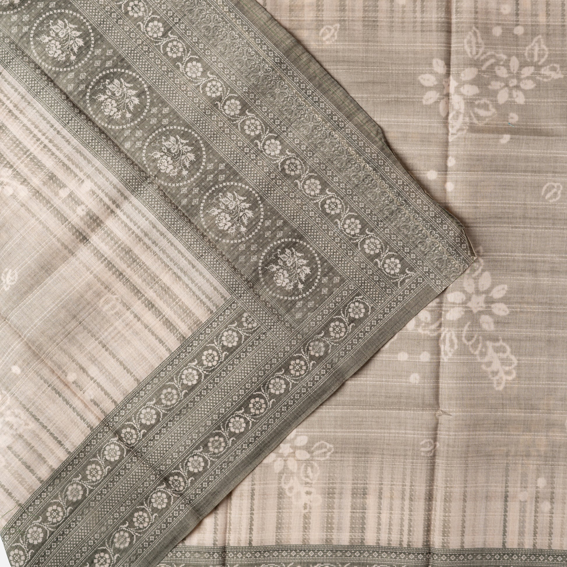 silk dupatta with beautiful digital prints in light green color