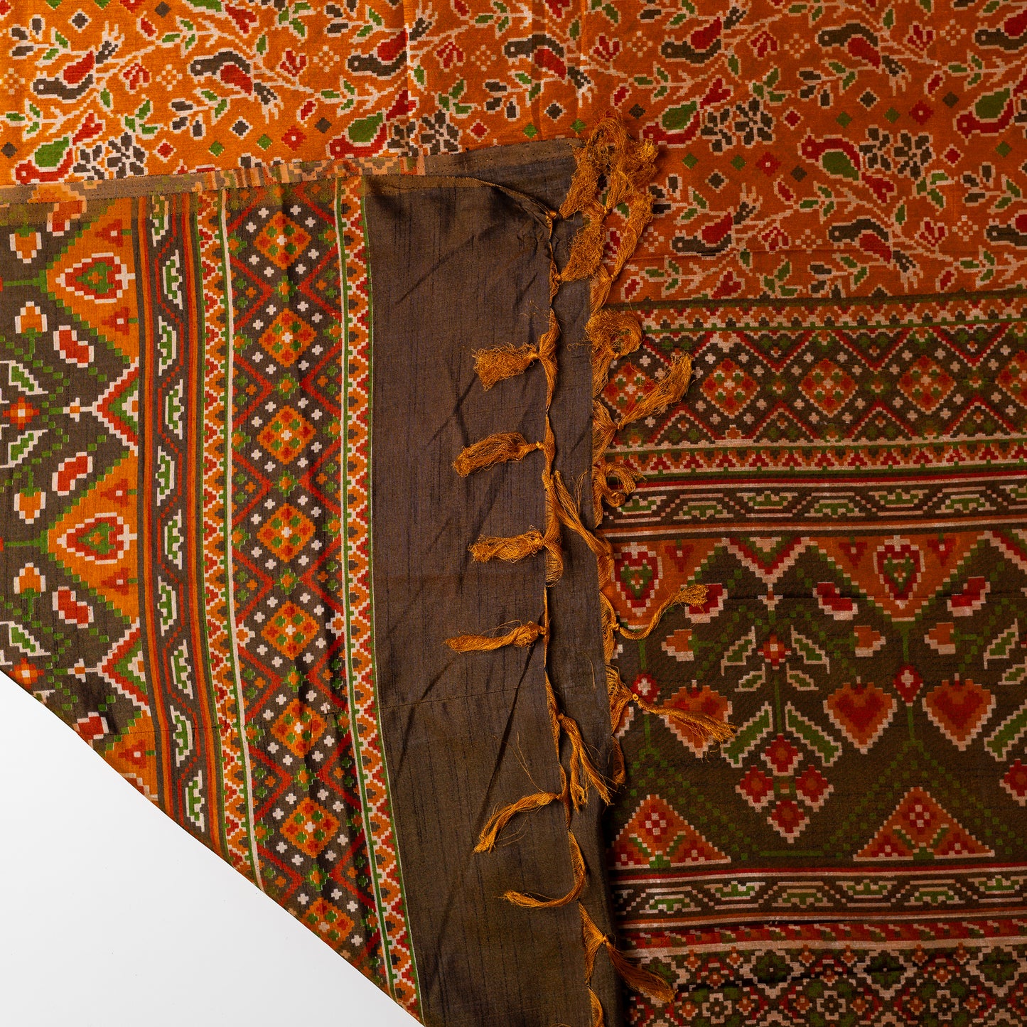 beautiful Silk dupatta with digital prints in multi color