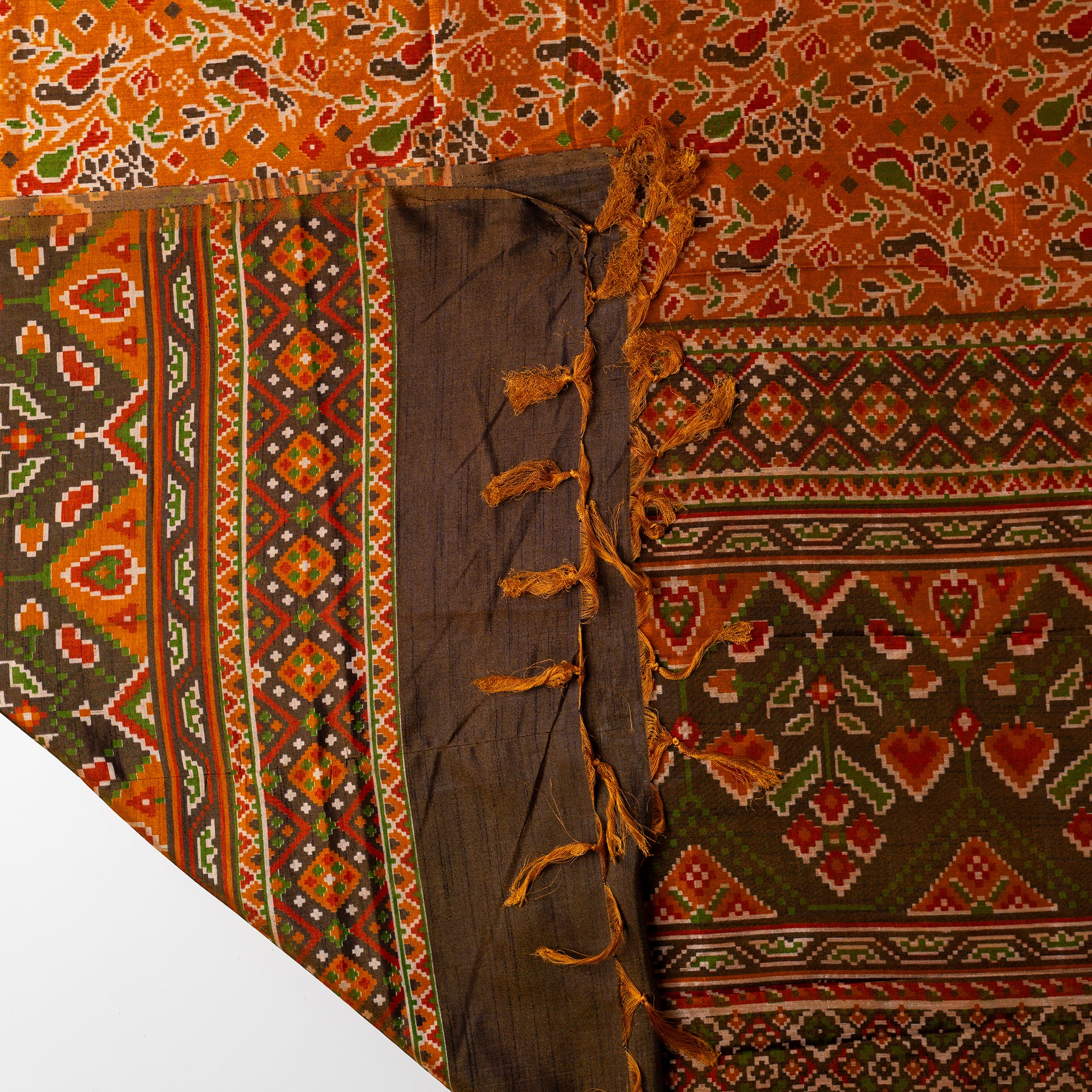 beautiful Silk dupatta with digital prints in multi color