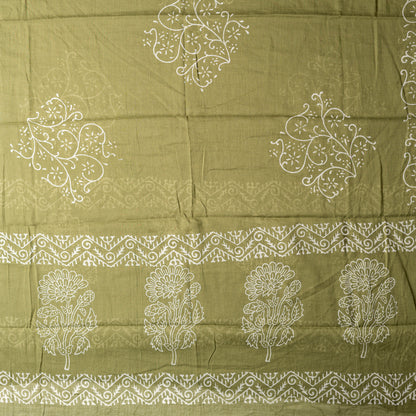 Mul cotton dupatta with matching print design.