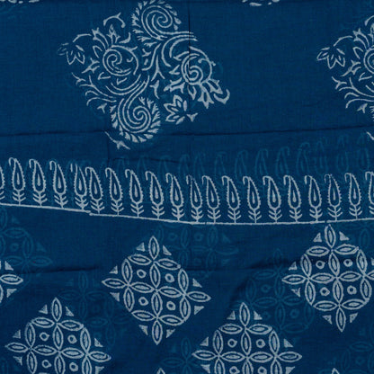 cotton mul dupatta with batik prints