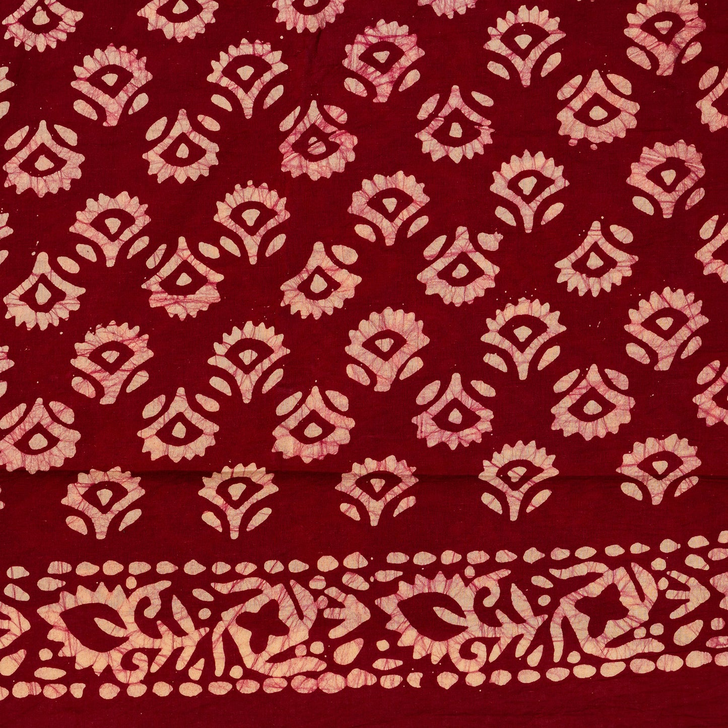 maroon cotton batik top