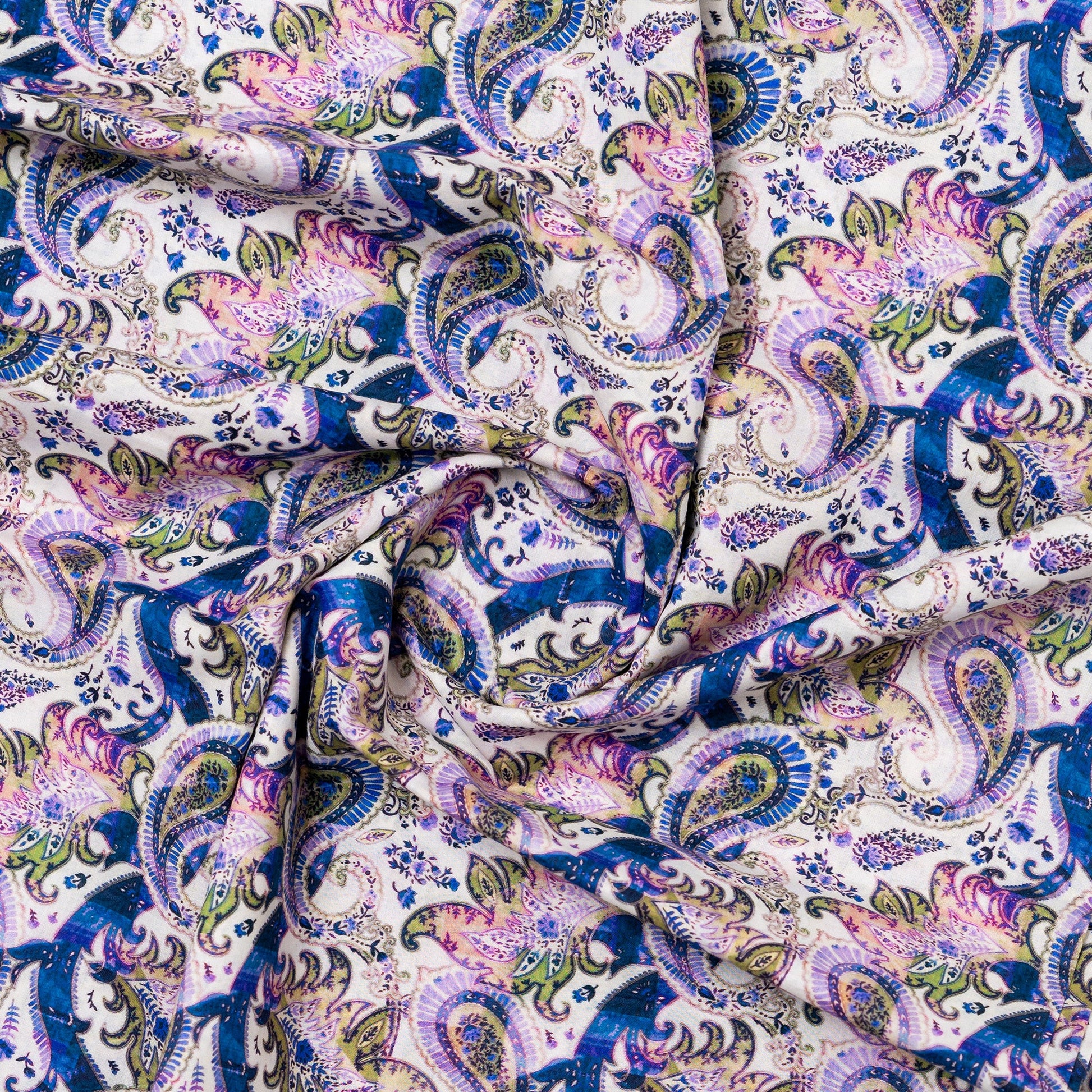 cambric cotton fabric with digital print