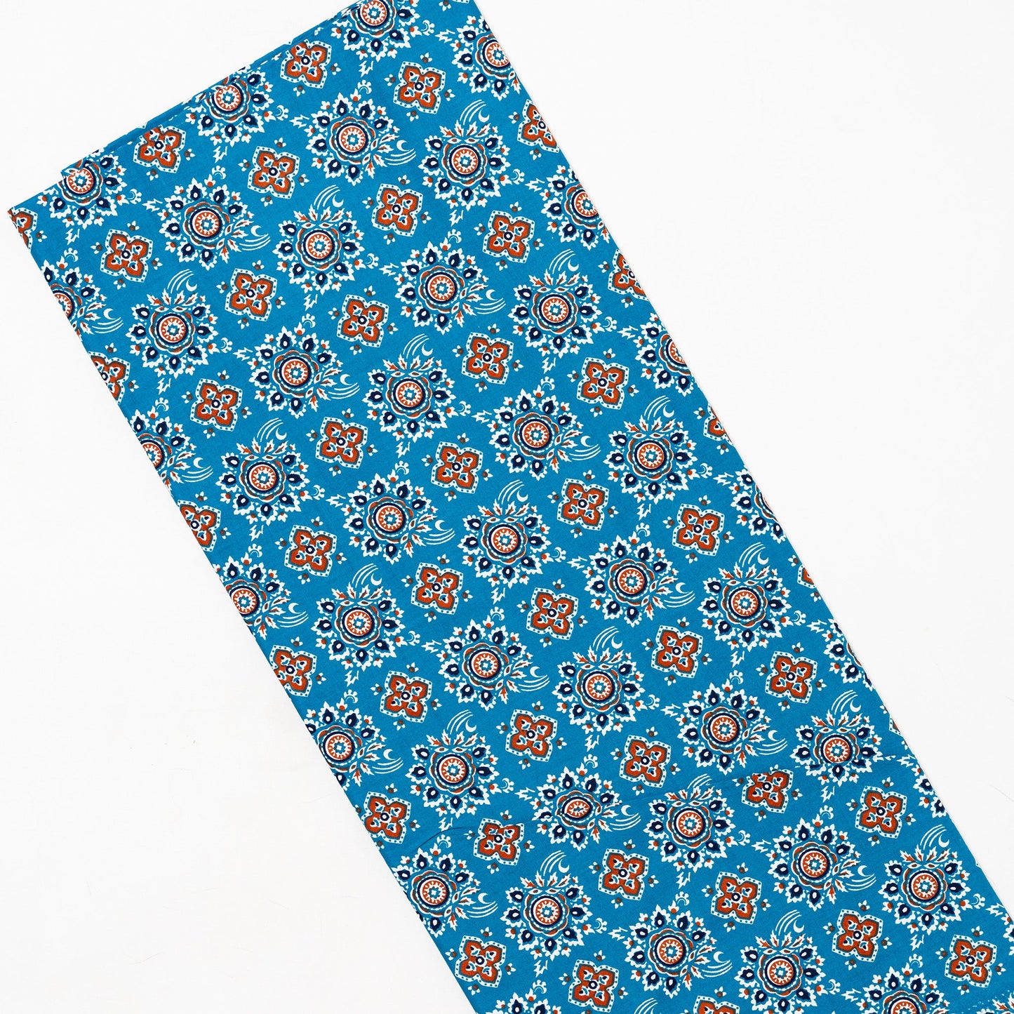 Cotton Printed Fabric by Meter (Blue)