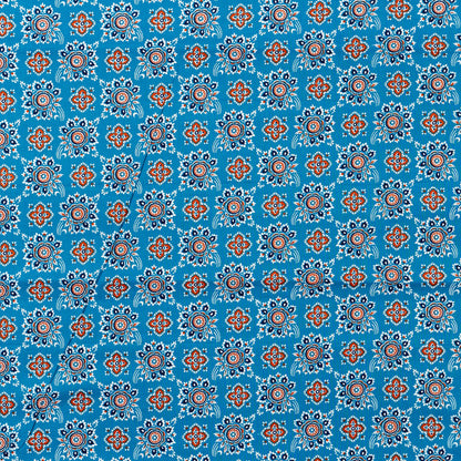 Cotton Printed Fabric by Meter (Blue)