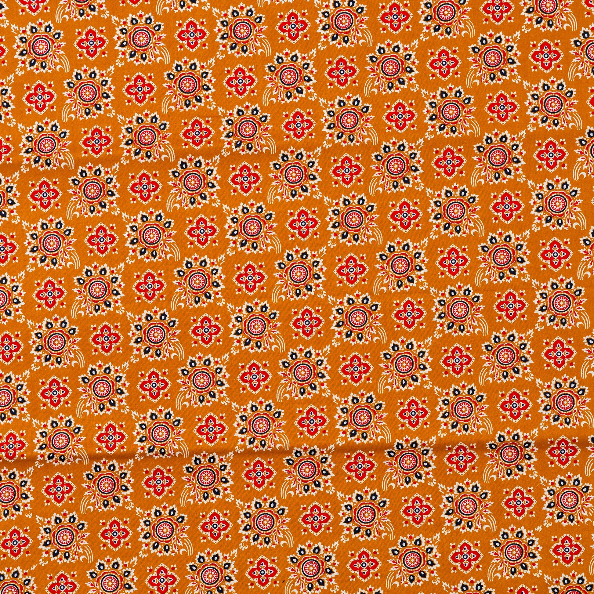 cotton bronze color printed fabric