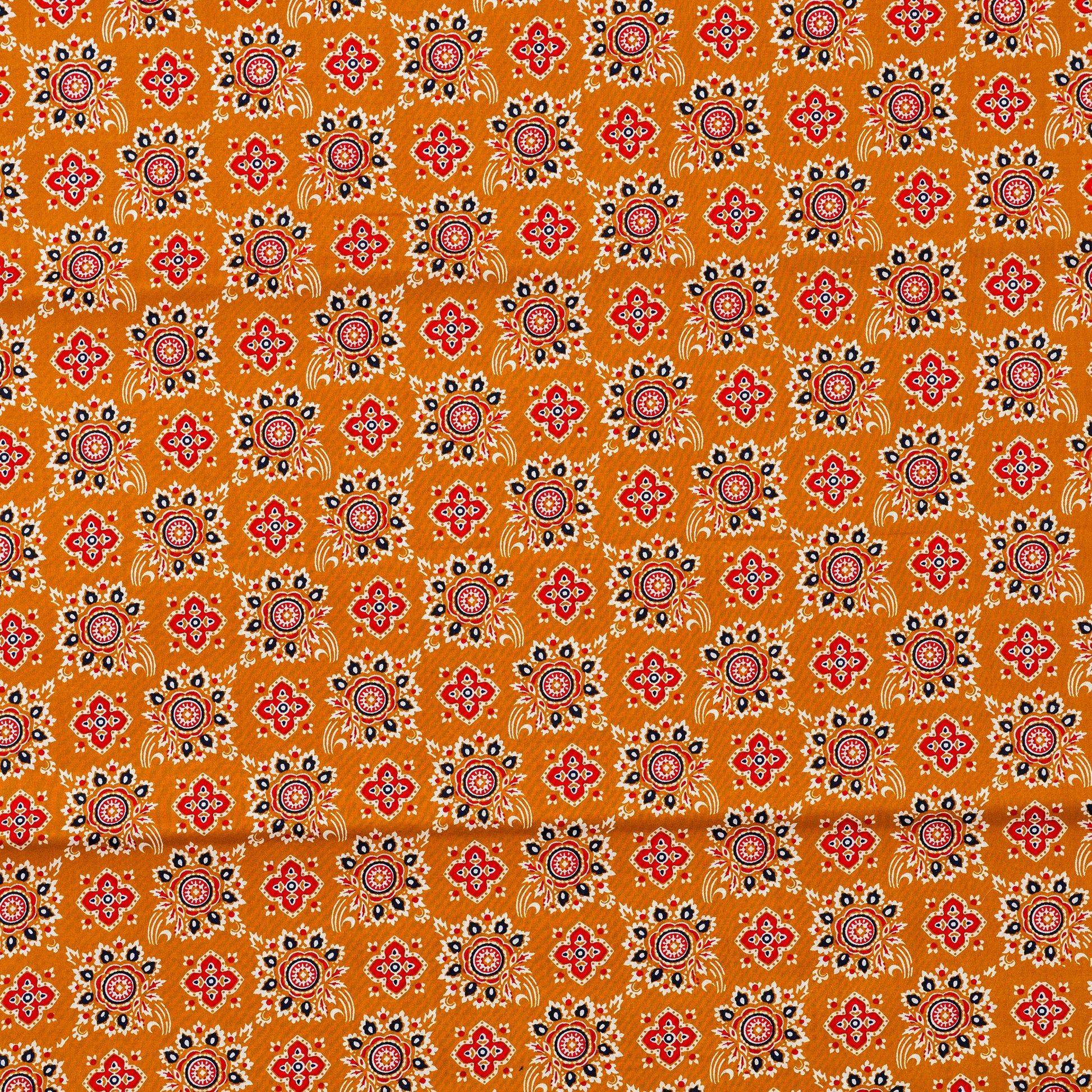 cotton bronze color printed fabric