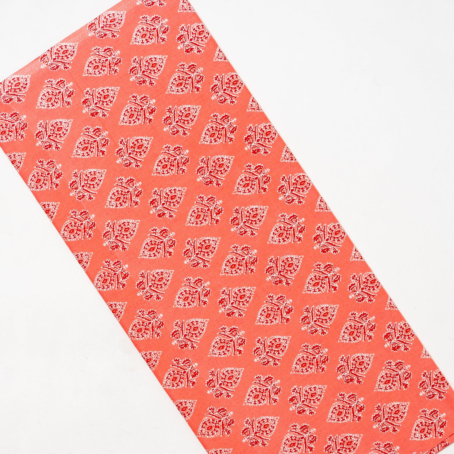 light pink color cotton fabric with print design