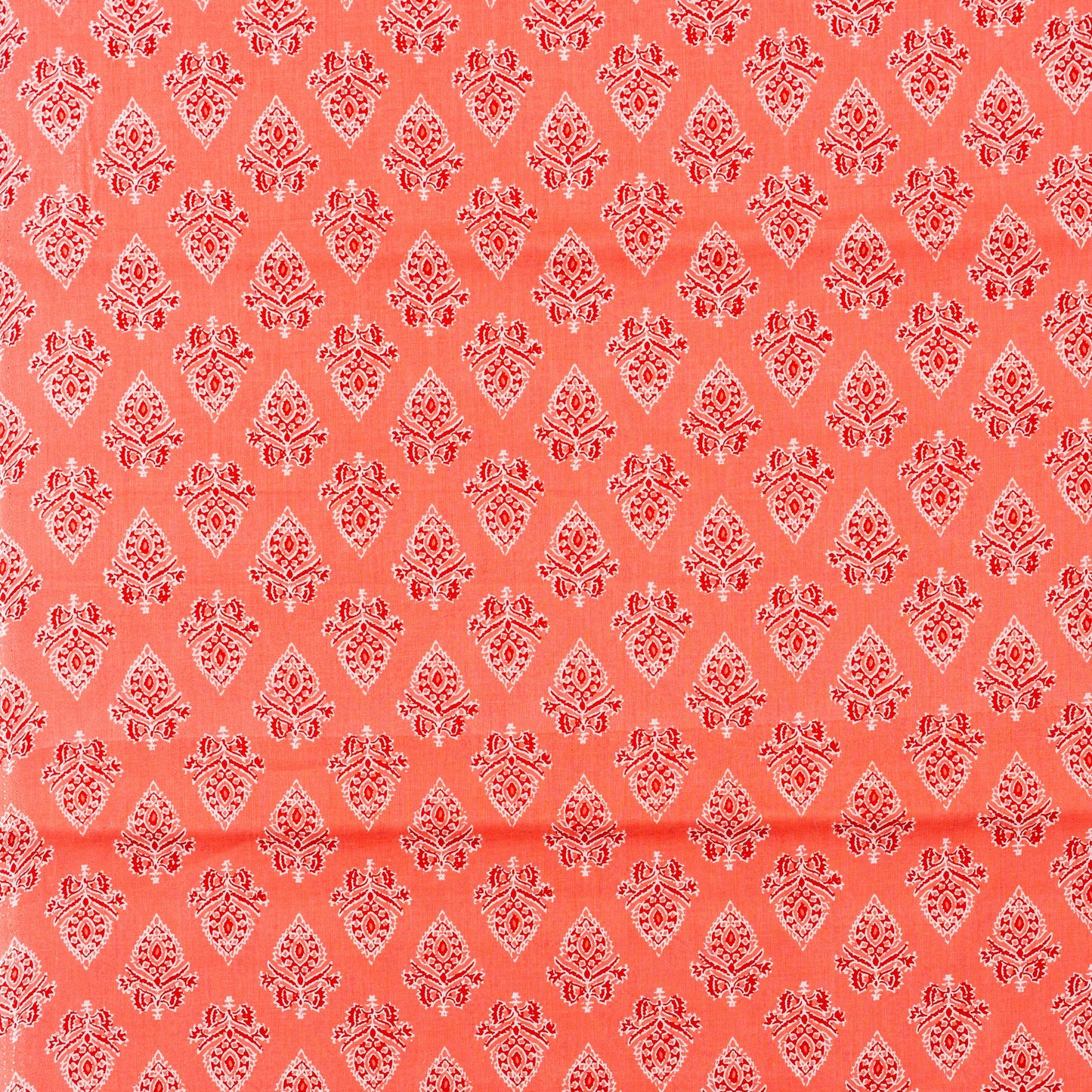 light pink color cotton fabric with print design