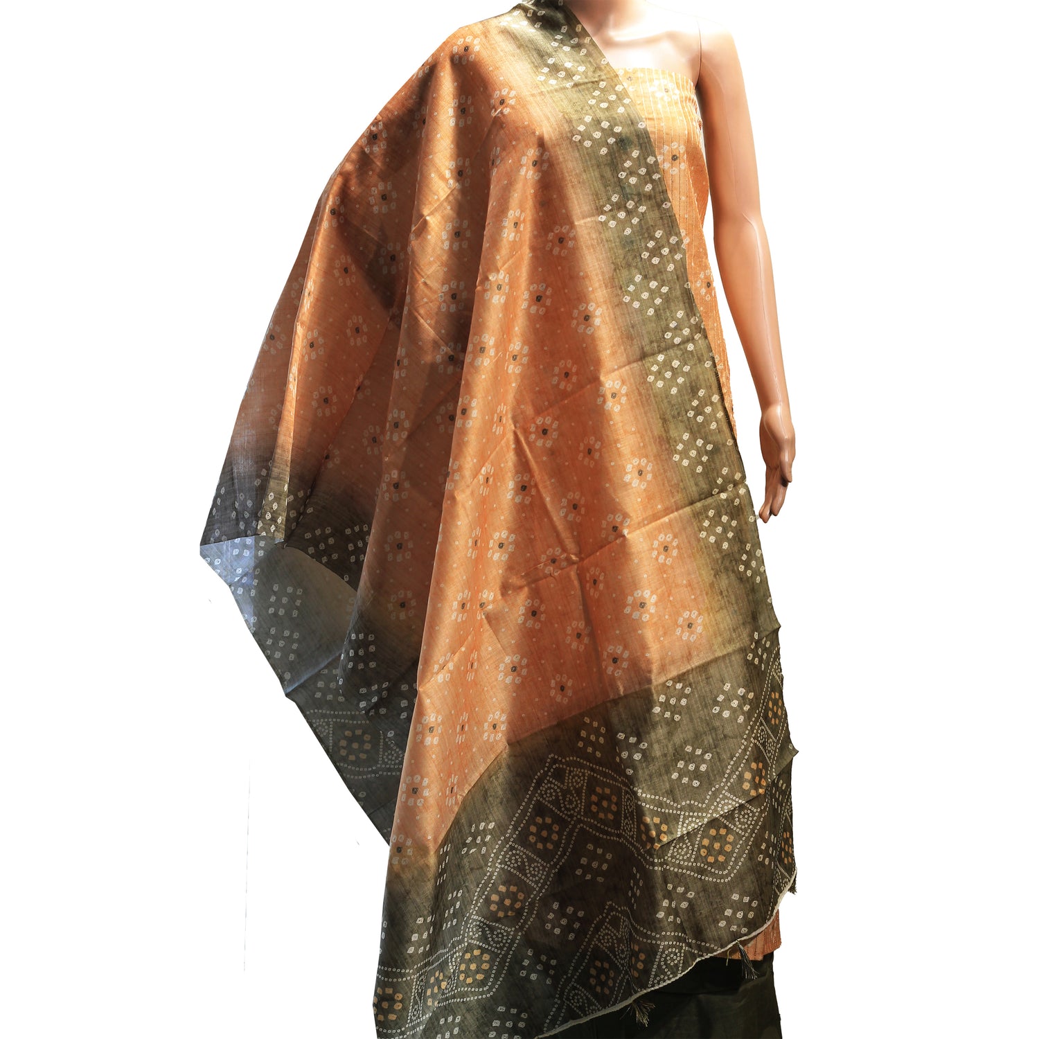 digital printed bandhani dress material