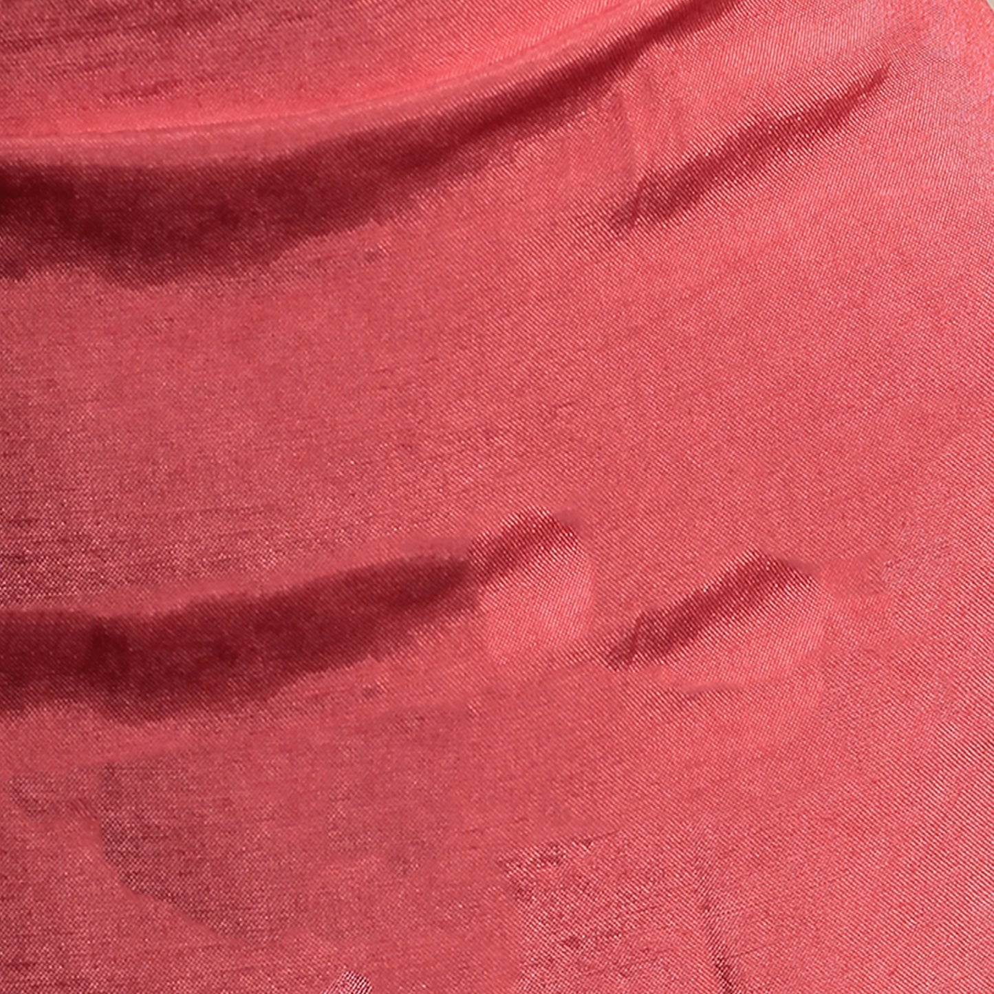 pink chanderi silk dress material for women