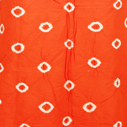 orange color bottom with white bandhej prints