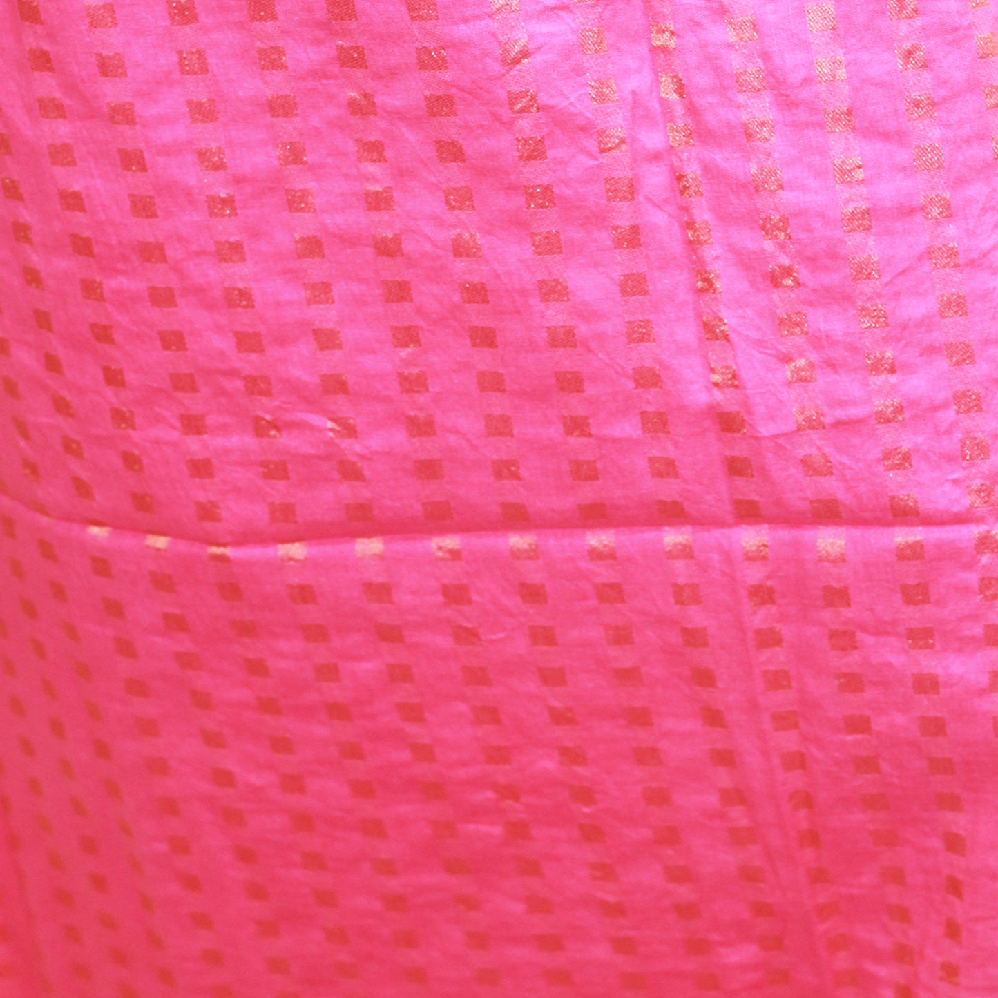 Pink Cotton Bandhani Dress Material