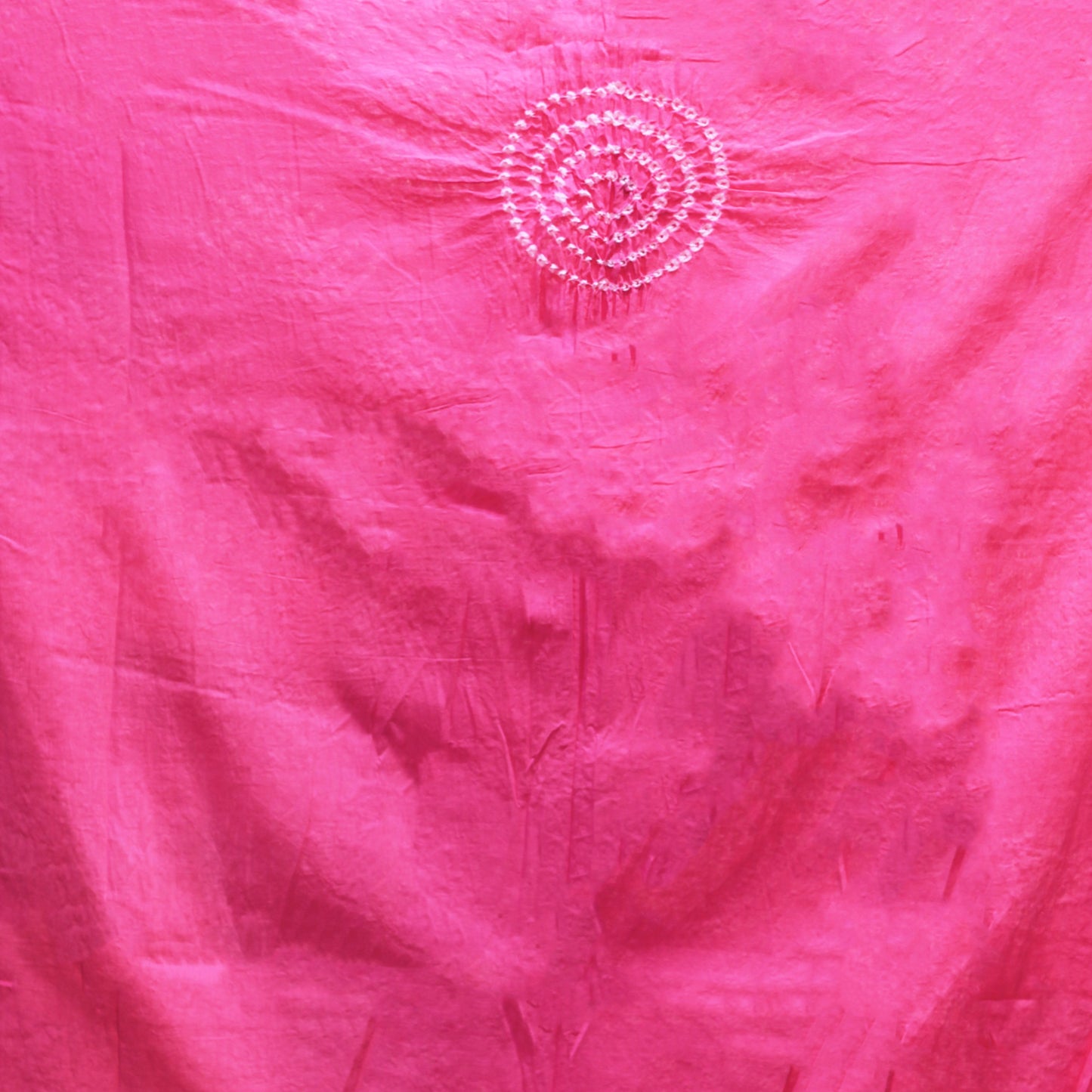 Pink Cotton Bandhani Dress Material